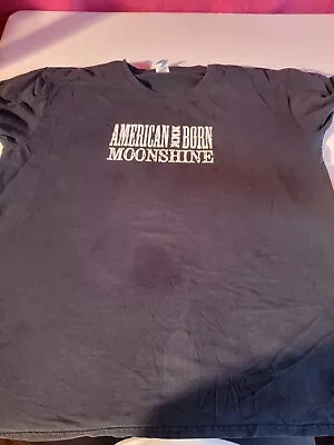 Xl Mens American Born Moonshine Tshirt • $7.99