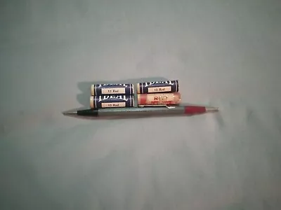 Vintage Autopoint Caterpillar Mechanical Pencil Double Sided 4 Unopened Red Lead • $19.98