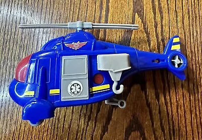 Turbo Wheels Toy Helicopter Emergency Vehicle Lights Up Makes Sounds ! • $11.58