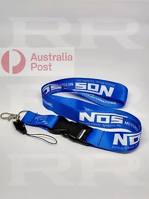 BRAND NEW NOS Lanyard BLUE JDM Racing Key Holder Quick Release GIFT HOT NITRO Au • $19.95