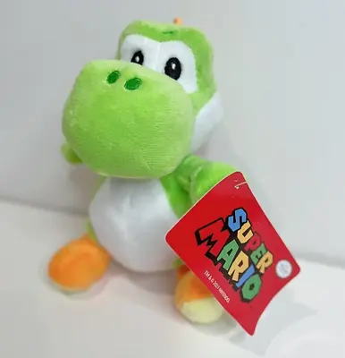 Licensed Nintendo Super Mario Bros -Green Yoshi Plush Soft Toy 18cm - Brand New • $25.95