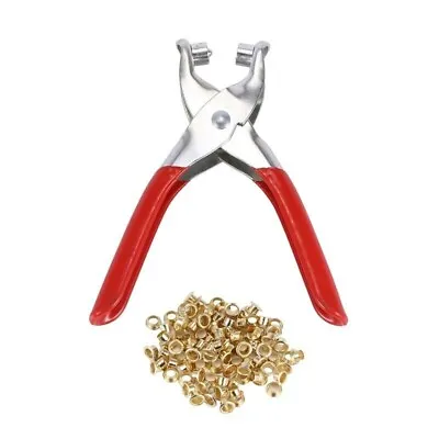 Hole Punch Hand Pliers Rivets Pliers And Rivet Punching Leather Belt Tool Eye UK • £3.99
