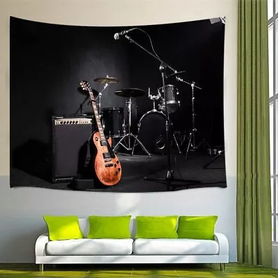 Band Extra Large Tapestry Wall Hanging Vintage 70s Art Music Background Banner • $13.36