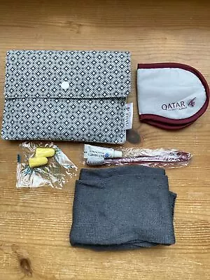 Qatar Airways Economy Class Amenity Kit • £5