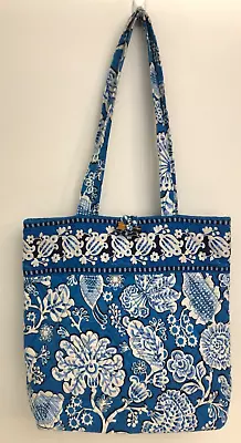 Vera Bradley Blue Lagoon Toggle Tote Shoulder Bag Purse VGUC • $14.99