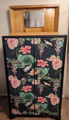 £345 • Buy Rare Vintage 1960's Chancellor Tallboy Wardrobe With Lift Up Vanity Mirror...
