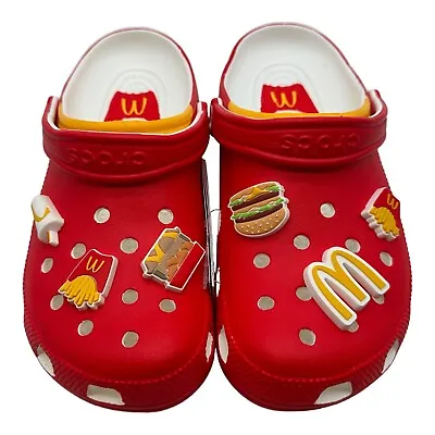 McDonald's × Crocs Classic Clog French Fries 209858-90H Size Men's 8 Women's 10 • $49.59