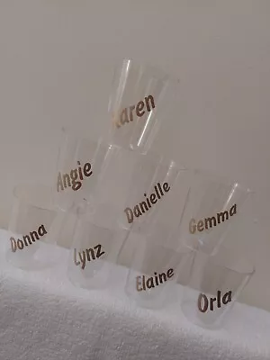 £1 • Buy Personalised - Plastic Party Shot Glass - 18 21 30 40 50 60th Birthday - 30ml