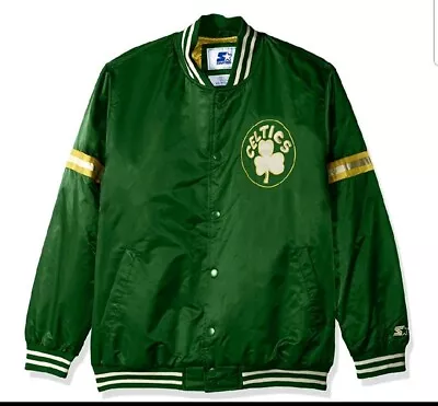 $64.90 • Buy NWT NBA Boston Celtics Size 5XL Starter Men Legacy Retro Satin Jacket 