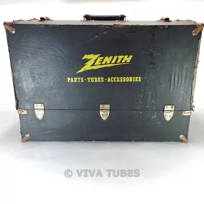 $64.95 • Buy Large, Black & Yellow, Zenith, Vintage Radio TV Vacuum Tube Valve Caddy Case