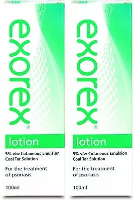 Exorex Lotion 5% Coal Tar Solution 100ml X 2 • £27.99