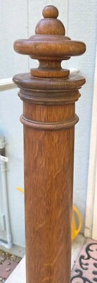 $150 • Buy Antique Oak Column Or Post, Quartersawn W/ Newel Cap