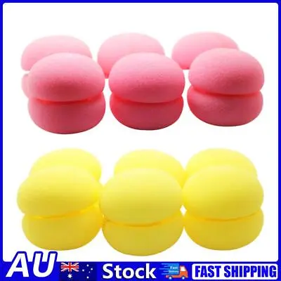 6pcs Rollers Hair Curling Bun Foam Sponge Curlers Flexible Hair Styling Home Use • $8.34