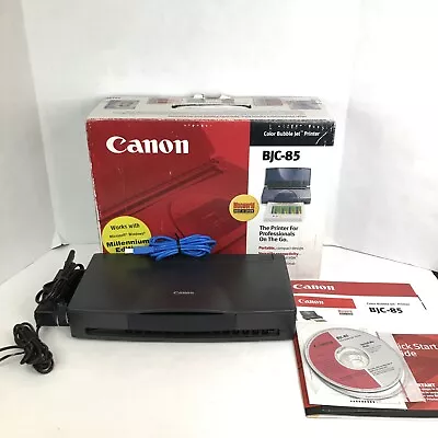 Canon Color Bubble Jet BJC-85 Portable Printer K10190 - Tested • $50