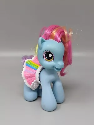 2008 Hasbro G3 My Little Pony MLP Rainbow Dash 4  Figure Removable Skirt Outfit • $13