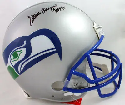 Steve Largent Signed Seahawks F/S 83-01 TB Authentic Helmet W/HOF-Beckett W Auth • $329