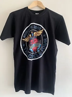 £9.99 • Buy Bon Jovi The Circle Tour Europe 2010 Rock T-Shirt Black Mens Unisex Small
