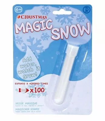 NEW INSTANT MAGIC SNOW Fake Powder Just Add Water Craft Decoration Artificial UK • £3.87