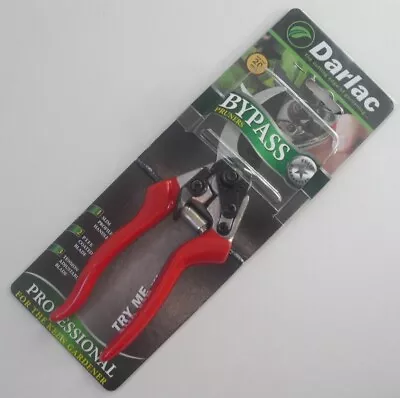 DARLAC PROFESSIONAL Right Handed Bypass Pruners - 20mm Cut - Red Handle DP30 • £16.48