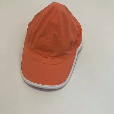 Coolibar Sunbreaker Running Hiking Sports Cap Hat Orange Unisex Small Medium • $39.99