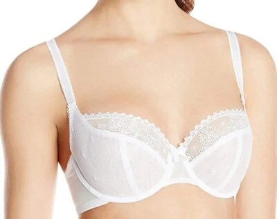 £19.47 • Buy CLEO BY PANACHE 36E White Lucy Balconnet Bra 36 E