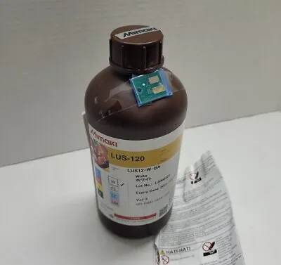 Mimaki LUS-120 UV Curable Ink 1L Bottle White (MPN: LUS12-W-BA) • $111.99