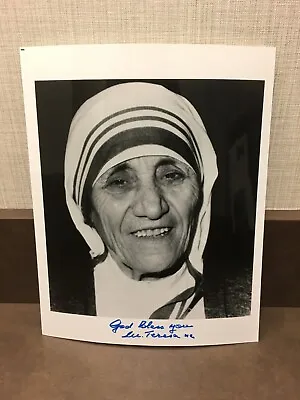 Mother Teresa Signed 8-10 Photo 100% Authentic Signature Rare Coa • $2999.99