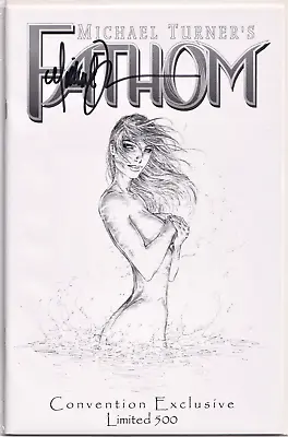 Fathom Swimsuit Sketch Variant Sdcc 2002 Signed Michael Turner Jay Company Coa • $101