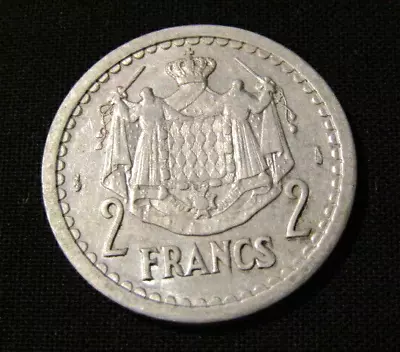Monaco 1943 ND 2 Francs Coin • $7.99