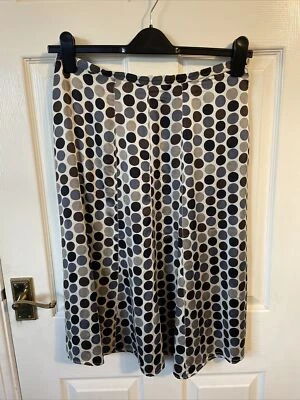 £3.99 • Buy Gerard Darel Women's Midi A Line Real Silk Polka Dot Skirt UK 12 EU40