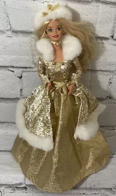 Winter Fantasy BARBIE Doll Blonde Gold Gown 1995 Collectors Special Edition • $17