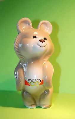 Vintage Porcelain Figure Mascot Misha Bear Xxii Olympic Games Moscow 1980 • $59.99