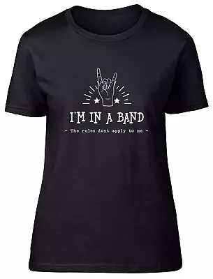 Music Band Womens T-Shirt Rock Indie Punk Funny Ladies Gift Tee • £8.99