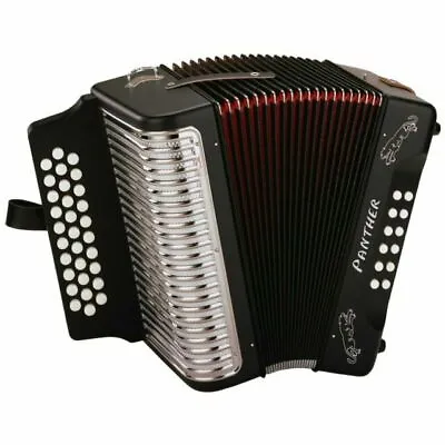 HOHNER 3100GCFBK Panther Series 3-Row Diatonic Accordion In GCF • $739