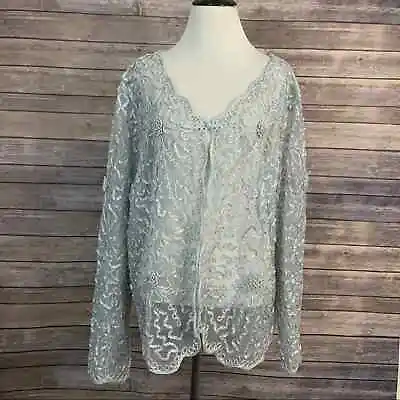 Vintage Nischelle Lace Top (Size: 24/26) • $10