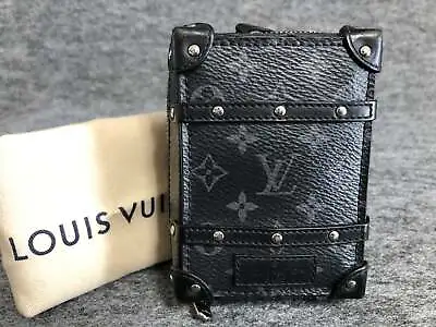 $699 • Buy Authentic Louis Vuitton Bag Charm Key Holder Soft Trunk Backpack Monogram Eclips