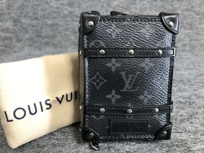 $699 • Buy Authentic Louis Vuitton Bag Charm Key Holder Soft Trunk Backpack Monogram Eclips