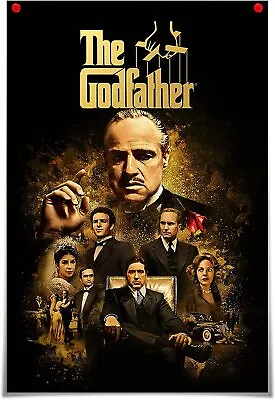 The Godfather 50th Anniversary Movie Poster Marlon Brando Classic Posters Print • $59.99