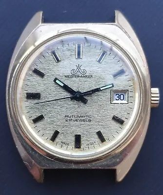 Vintage Men's Meister-Anker Automatic Watch Gub Glashutte Spezichron 11-26 • $139