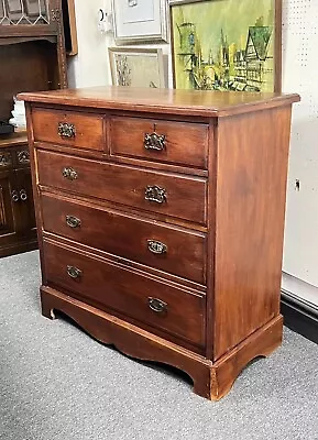 Edwardian Substantial Chest Of 2 Over 3 Large Deep Chest Of Drawers • £195