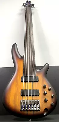 Ibanez Srf706 6-string Fretless Electric Bass Guitar - Great Shape! • $895