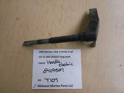 84093M Mariner Mercury 1983 15 EL-684-550227 Outboard Shift Handle Electric T107 • $25