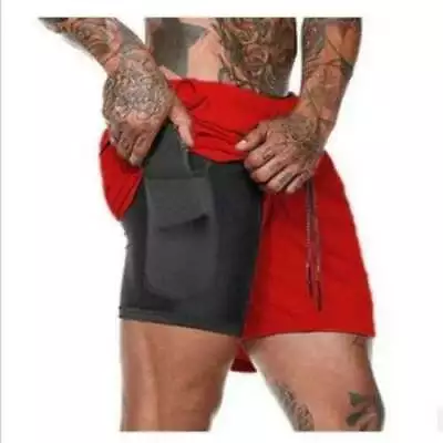 Man's Sports Training Running Bodybuilding Workout Fitness Shorts Gym Pants • $14.59