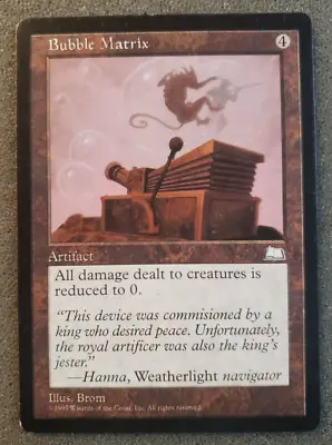 MTG Bubble Matrix Weatherlight Regular Rare Magic The Gathering NM (DS3D1P5).... • $5