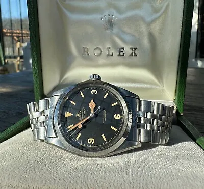 1956 RARE Rolex  Explorer Ref. 6610 + Box! — Men’s Vintage Watch • $5500