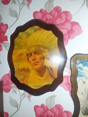 Native American Wooden Picture  • £10