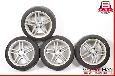 08-14 Mercedes W204 C250 C300 Complete Staggered 8.5x7.5 Wheel Tire Rim Set R17 • $720