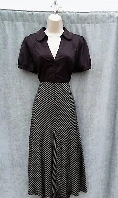 £6.99 • Buy Kickflare Skirt,striped,30's,40's,50's,60's,70s,80s Vintage Style,m&s,size 20