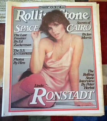 Vint Rolling Stone Magazine-Oct. 1978-#276 Ronstadt-Keith Moon-Petty-The Who • $7