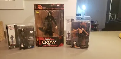 The Crow  Eric Draven  Movie Maniacs 2 And Cult Classics Hall Of Fame (Lot Of 3) • $199.99